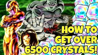 HOW TO FARM 6500 CHRONO CRYSTALS FOR LEGEND TAG FRIEZA/17 OR TO SAVE! Dragon Ball Legends