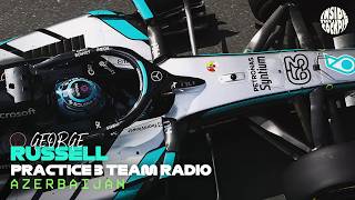 George Russell Practice 3 Team Radio and Telemetry | 2026 Azerbaijan GP Update
