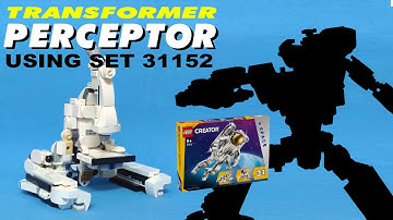 Tutorial: Transformer  Microscope  (Perceptor) . LEGO 31152 alternate built /  Space Astronaut