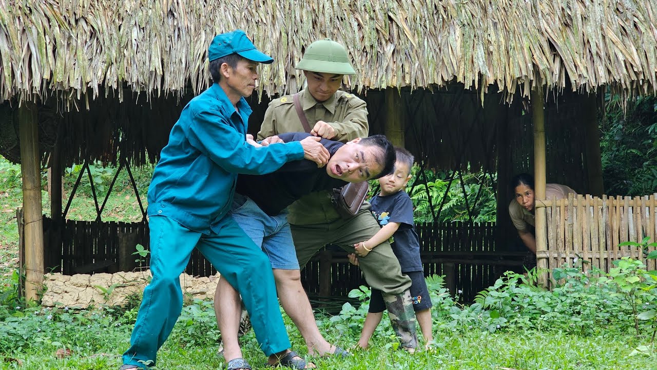 The police found the single mother's son and arrested the bad guys.