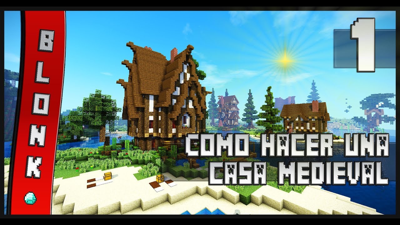 Minecraft - Cómo CONSTRUIR una CASA MEDIEVAL Pequeña #1 