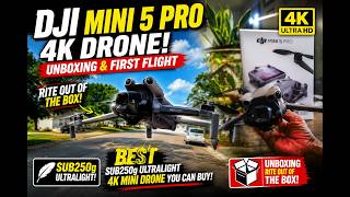 DJI Mini 5 Pro 4K Drone - Unboxing and Rite out of the Box Flight Review!