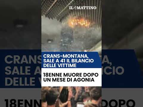 Video Crans-Montana, sale a 41 il bilancio delle vittime: 18enne muore dopo un mese di agonia