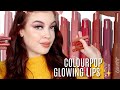 NEW COLOURPOP GLOWING LIPS | SWATCH PARTY!!