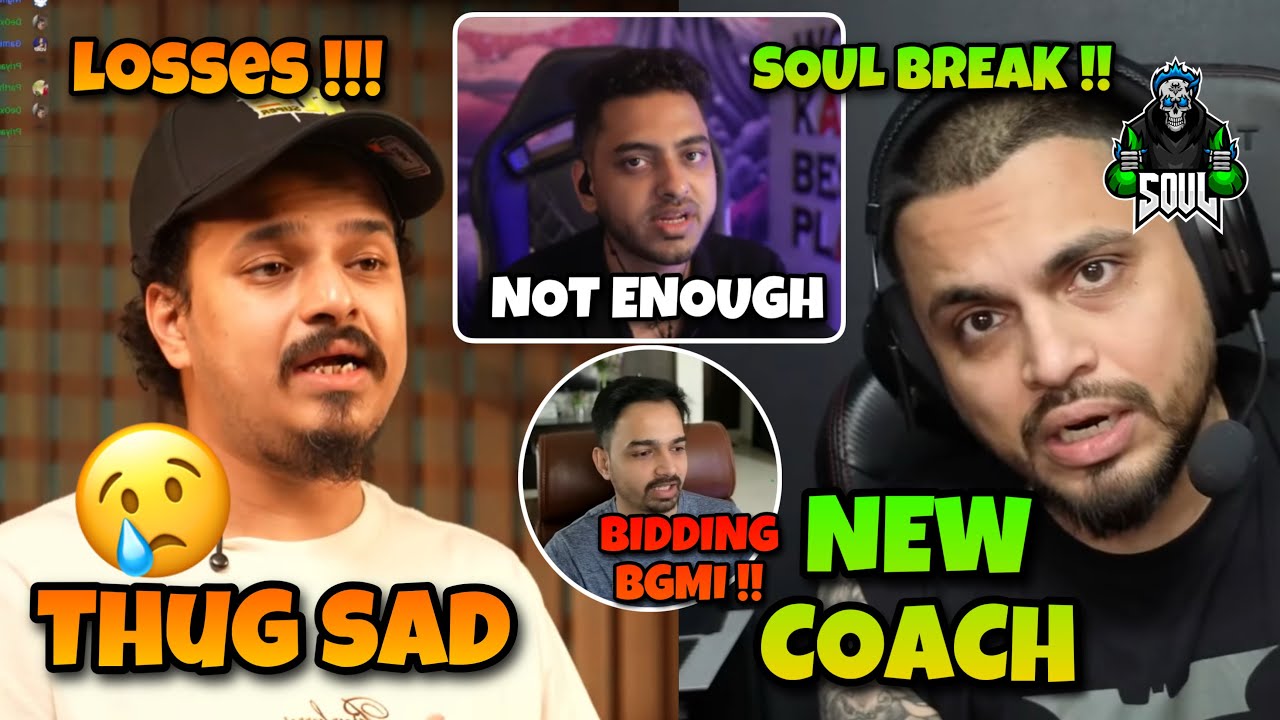 THUG SAD SID TALK ABOUT SOUL AMAN SOUL COACH BGMI BIDDING