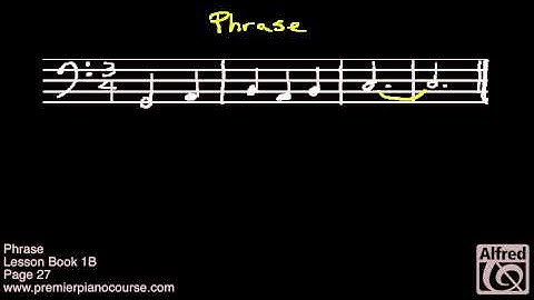Lesson Book 1B, Page 27 (Notespeller, Page 18): Phrase