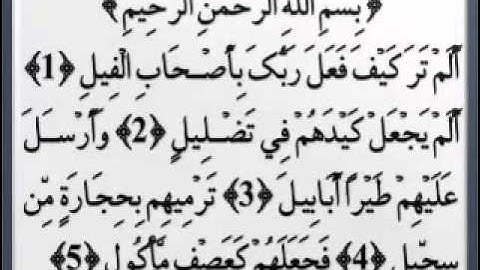 يوسف بن نوح أحمد سورة الفيل