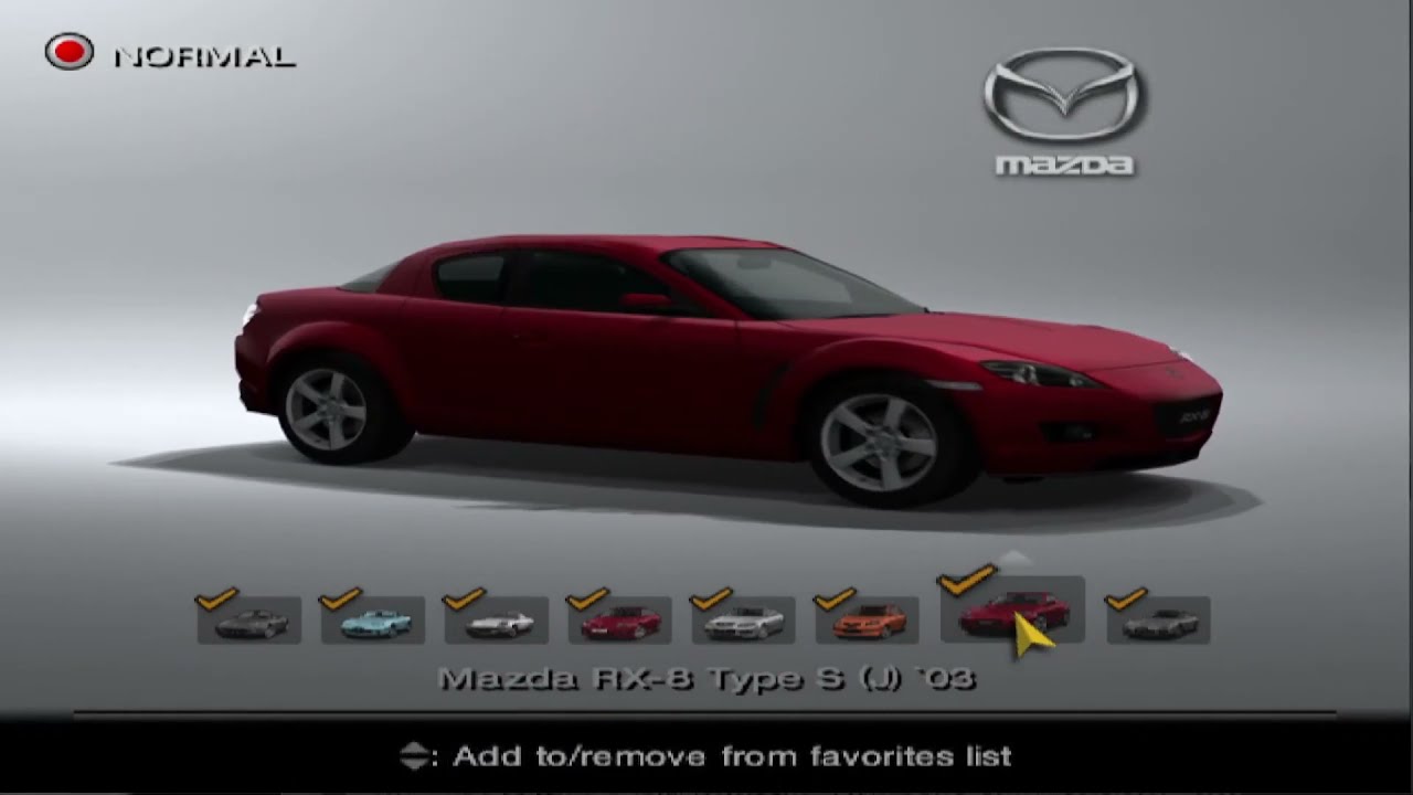 Gran Turismo 4/Mazda MX-5 Edition - The Cutting Room Floor