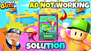 Stumble Guys Ad Not Working of Lucky Wheel With Solution 😉 in हिंदी #stumbleguys #stumbleguystips