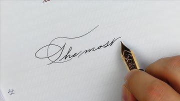 Great quote about science written in Spencerian using the Namiki Emperor - Handwriting practice #110