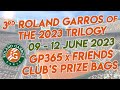 Tennis Clash 2023 Roland Garros Trilogy Third Tournament Prize Bags of GP365 x Friends Club