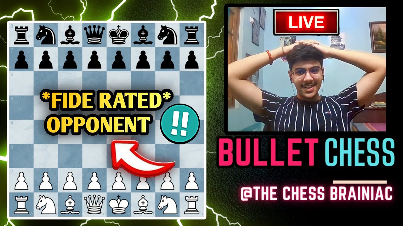 🔴BULLET CHESS Vs FIDE RATED(1465)!!♟️