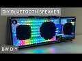 Diy bluetooth speaker transparent with VU meter ลำโพงบลูทูธทำเอง เบสหนัก ไฟกระพริบ how to make