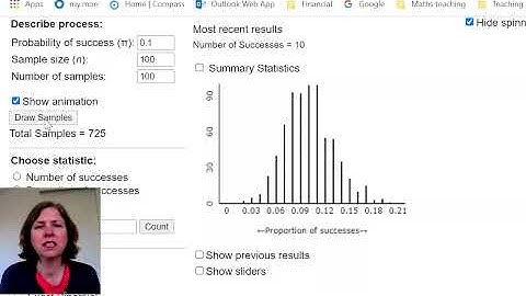 Year 12 Probability: Approximating the distribution of the sample proportion