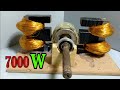 I make 220V Electric Generator from Microwave Transformer - free electricity new 2021