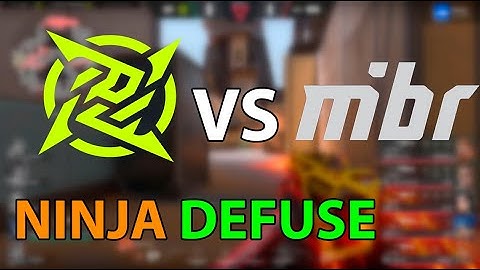 NINJA DEFUSE IN VCT BR | NIP VS MIBR | VALORANT