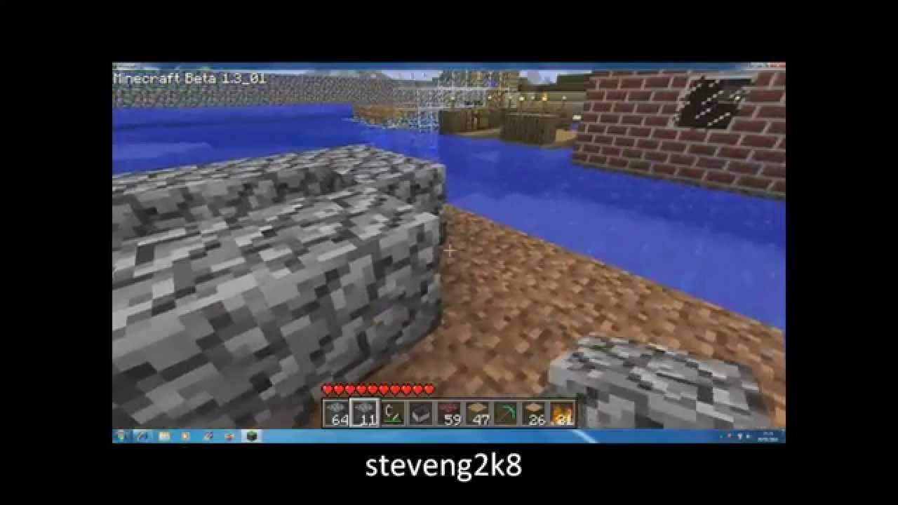 Minecraft fireplace that never burns out (Tutorial) YouTube