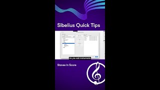 SIBELIUS QUICK TIP: Staves in Score