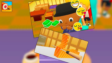 Sushi Roll 3D Gameplay,  Walkthrough Sushi Roll 3D, All Levels iOS,Android Mobile.