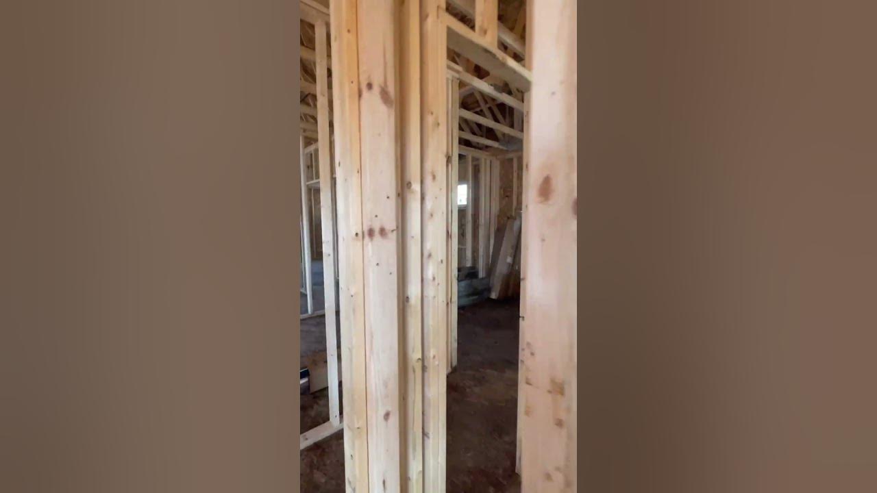 Freshly framed and ready for mechanicals at this Visser custom home. 