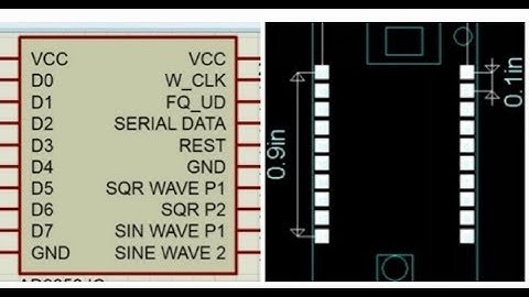 How to make PCB package in proteus(Arduino AD9850)