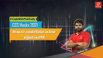 How to Create Video in Text Effect in CSS | CSS Hacks | Practically