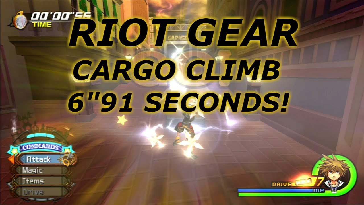 KINGDOM HEARTS 2.5 Cargo Climb Mission Easy Under 15 Seconds YouTube