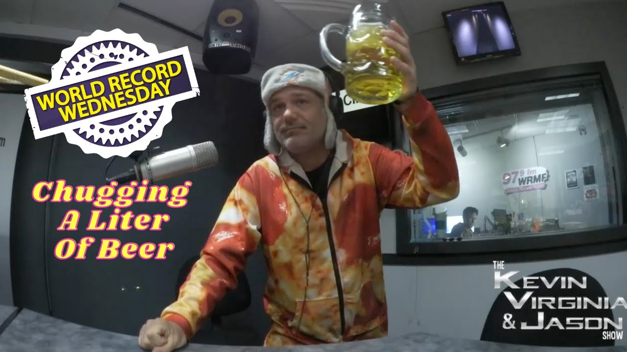 World Record Wednesday Fastest Time To Chug A Liter Of Beer YouTube