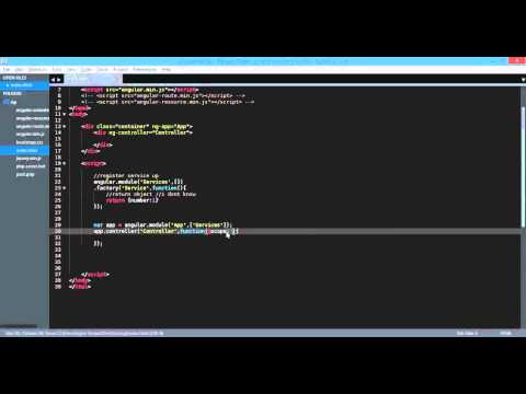 angularjs easy service   using factory method 720p