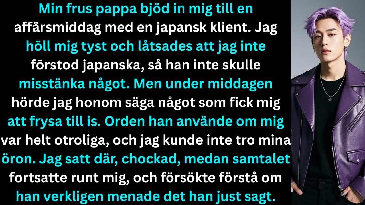 Mina ätpinnar gled när min svärfar log mot den japanska klienten och sa: "Den här idioten vet ingenting." Han trodde att jag inte förstod. Han hade fel. I fem år hade han sett mig som ett misstag...