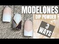 How To French, Ombré And Colour Block Nails With Dip Powder.  Modelones