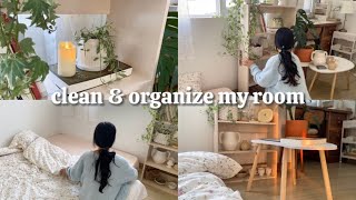 clean & organize my room with me🧹/ aesthetic & chill vlog 🎀