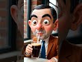 Mr Bean Drinking Cartoon Face | Cute &amp; Viral Shorts