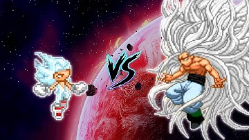 Sonic Chaos V4 JVL OP (all form) (New) VS Goku SSJ Infinity Ultra Instinct OP in Jump Force Mugen