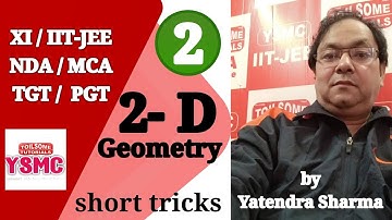 2D Geometry short tricks for IIT-JEE, NDA and MCA entrance PGT, TGT maths exams