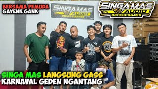 PENYEWA hanya 9orang wah ini mantabs🔥SINGA MAS AUDIO langsung gas karnaval geden ngantang full fuso