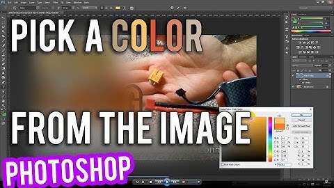 How to pick a color from an Image in Photoshop (Eyedropper)