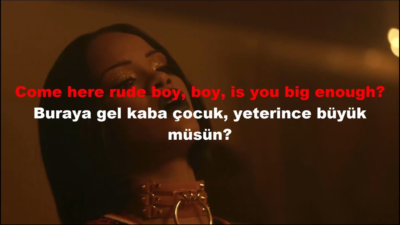 Rihanna - Rude Boy İngilizce Geliştirmek İçin Türkçe İngilizce Alt Yazılı