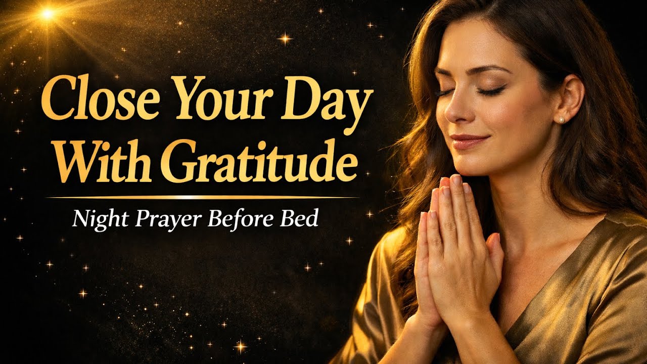 Вечерняя молитва | Завершите свой день с благодарностью и отдохните спокойно в присутствии Бога