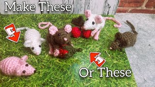 Amigurumi Mouse (Life like) and/or Crochet Mouse Toys for Cats
Adorable Mouse Amigurumi and/or Mouse Toy for Cats. Two types of mice that start with the same crochet pattern.
Design by Sig
Yarns seen or used in this video:
1. Simply Soft (White, Black, & Blush) by Caron
2. Unbranded Acrylic, (Brown Tweed)
If you find value with this tutorial, there are many ways you can help support my channel. Subscribe, tap the Notification Bell, Like and Comment on my videos. Amigurumi Mouse (Life like) and/or Crochet Mouse Toys for Cats