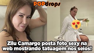 Zilu Camargo posta foto sexy mostrando tatuagem nos seios! #PopDrops @PopZone