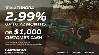 Summer Truck Deals at Campagni Carson City Toyota | 2026 Tundra & Tacoma
