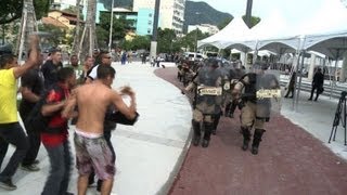 Brazilian security forces train ahead of the Confederations Cup