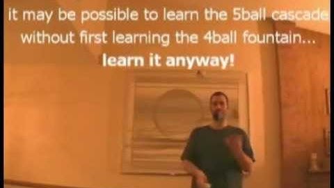 How to juggle: 5 ball cascade
