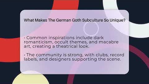 What Makes The German Goth Subculture So Unique? - Goth Music Vault