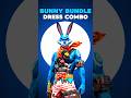 🔥 FREE FIRE BUNNY BUNDLE DRESS COMBO'S #shorts #freestyle #freefire