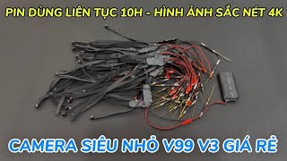 Camera siêu nhỏ v99 v3 giá rẻ MẪU MỚI 2025, camera nguỵ trang cúc áo v99 v3 wifi xem trực tiếp từ xa