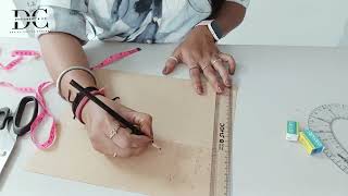 Learn Simple Half Sleeve Drafting, Pattern Making & Cutting | Fashion Design Tutorial #creativity