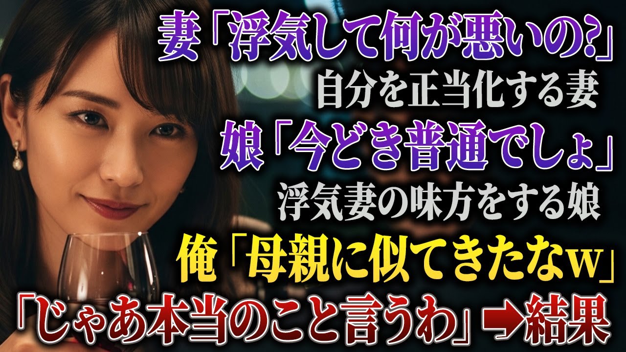 今、一番辛いのは娘に「お父さんじゃなくて、ユトさん、だけでもいいから」と言われたことです。あの日、帰宅途中で妻から届いた「友達とカフェでお茶してる」というメッセージ。何か引っかかって位置情報を確認したら、そこは高級クラブだった。「サエ、今どこ？」と電話すると、「え？カフェって送ったよね」と作り笑いの声。探偵に頼んでいた写真が届く頃、娘までが「お母さんが浮気したのはお父さんが真面目すぎるからで...