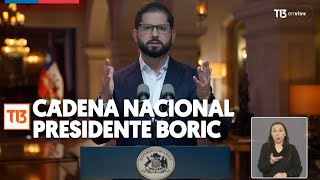 Presidente Boric repasó puntos clave de Cuenta Pública en Cadena Nacional